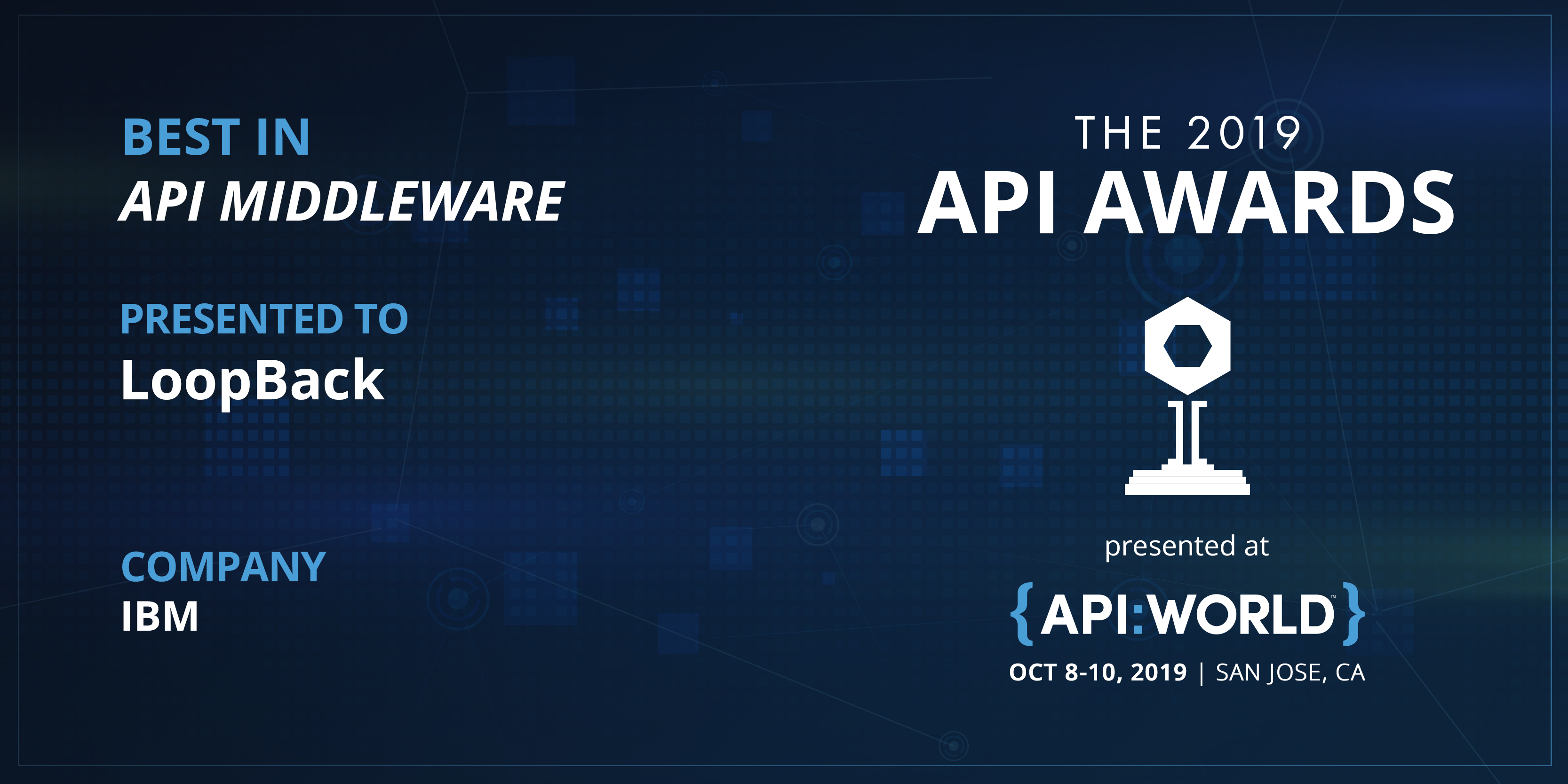 2019 API Awards - Middleware