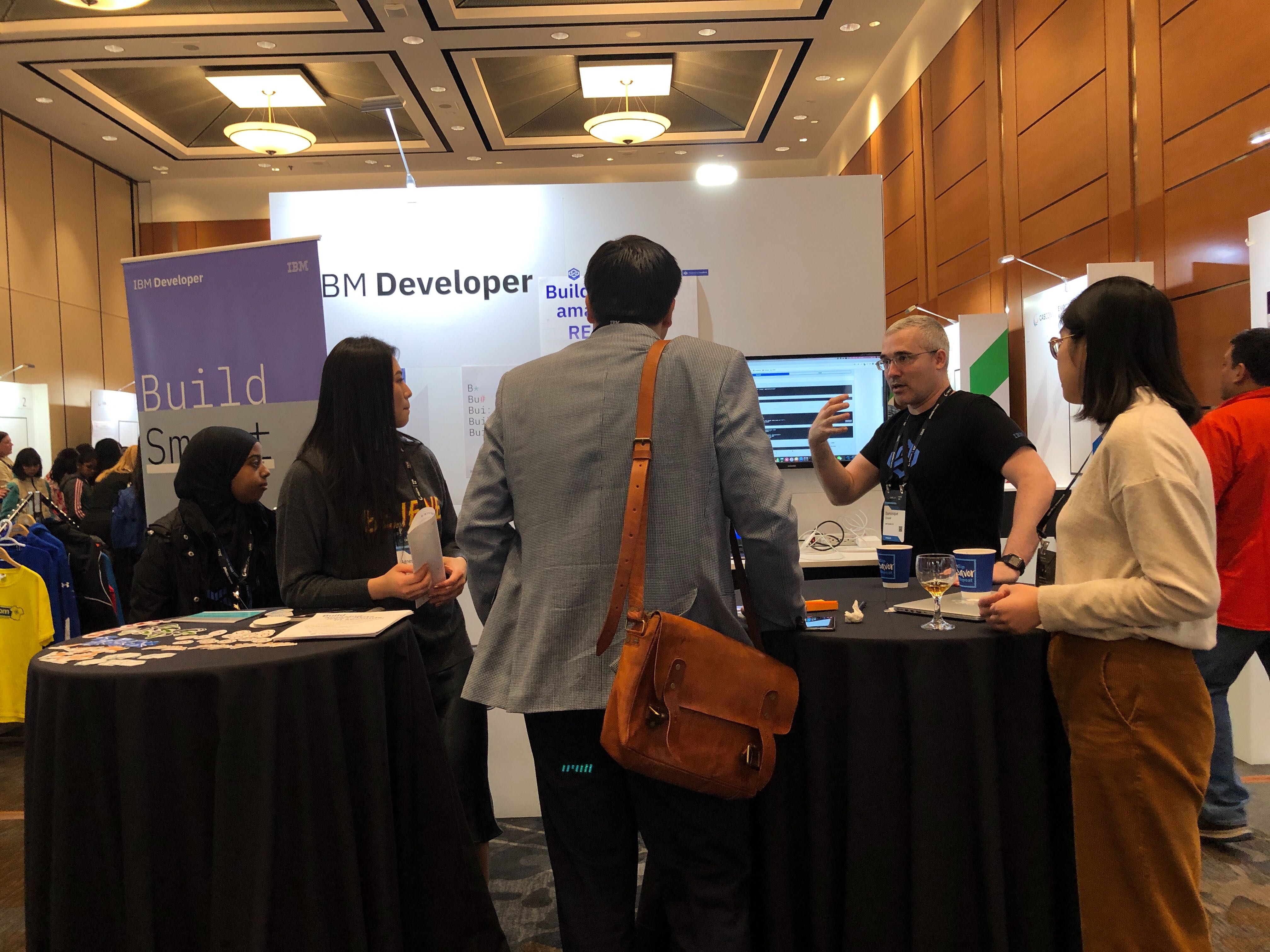 IBM Developer booth picture